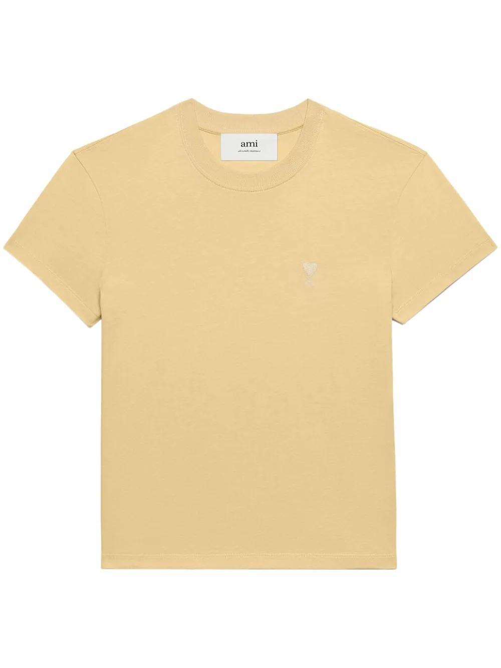 logo-embroidered organic-cotton T-shirt Product Image