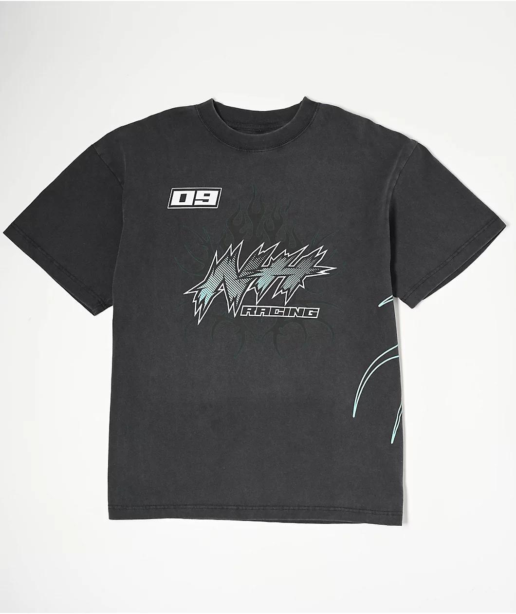 Ninth Hall Fast Lane Vintage Black T-Shirt Product Image