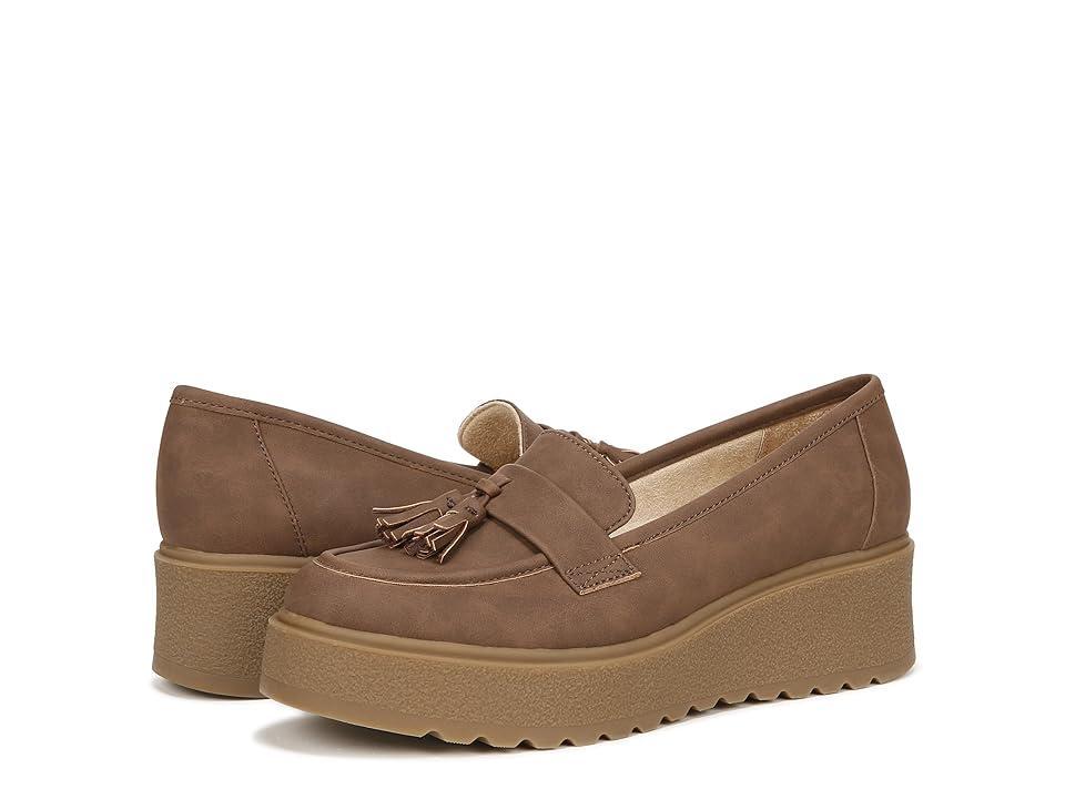 SOUL Naturalizer Josie Womens Platform Slip-on Loafers Brown Gray Product Image