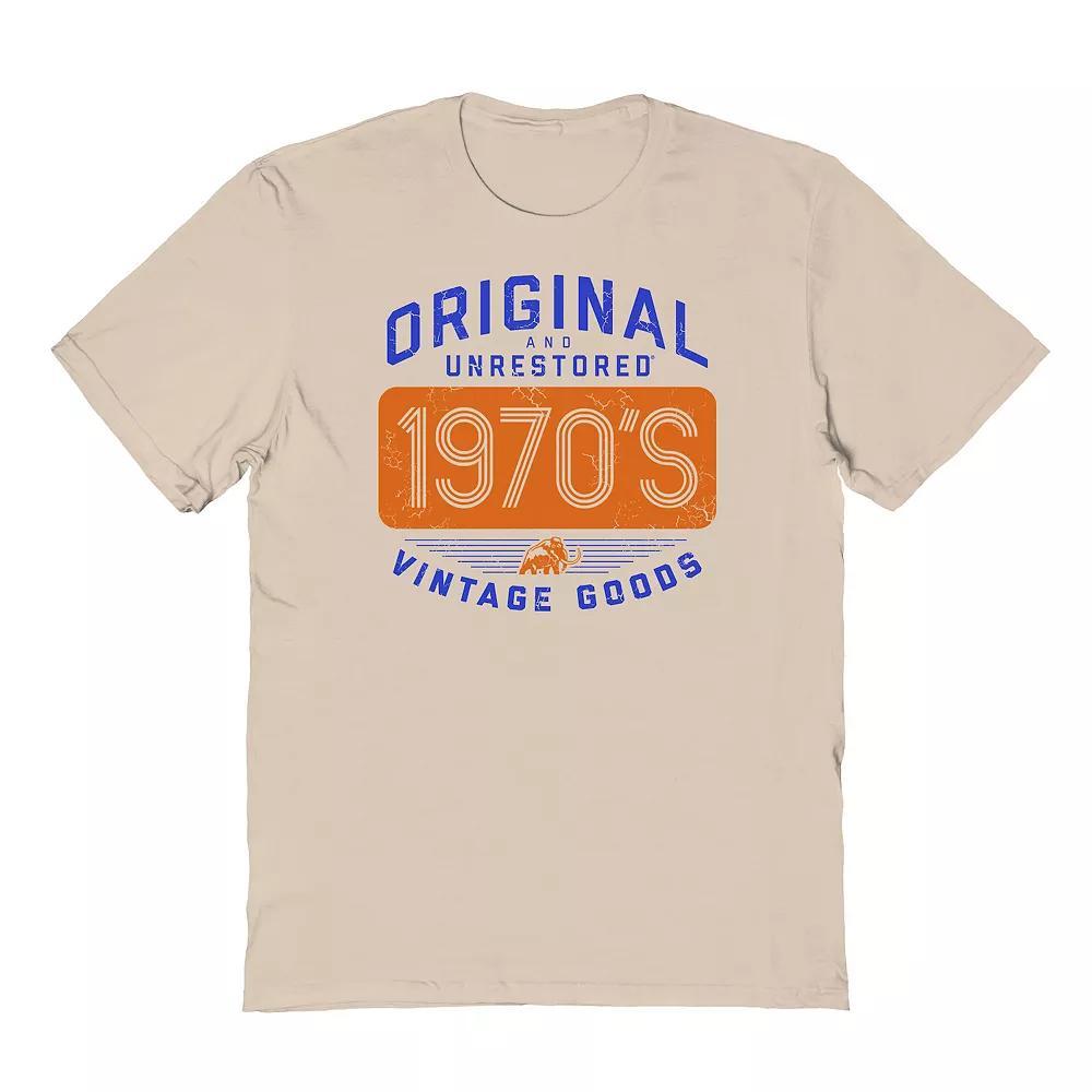 Men's Original & Unrestored Built in The Seventies Graphic Tee, Size: XXL, Brown Product Image