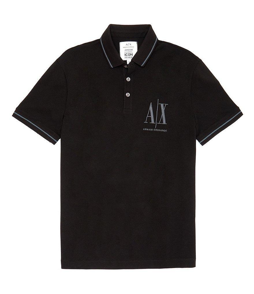 Armani Exchange Icon Short Sleeve Polo Shirt Product Image