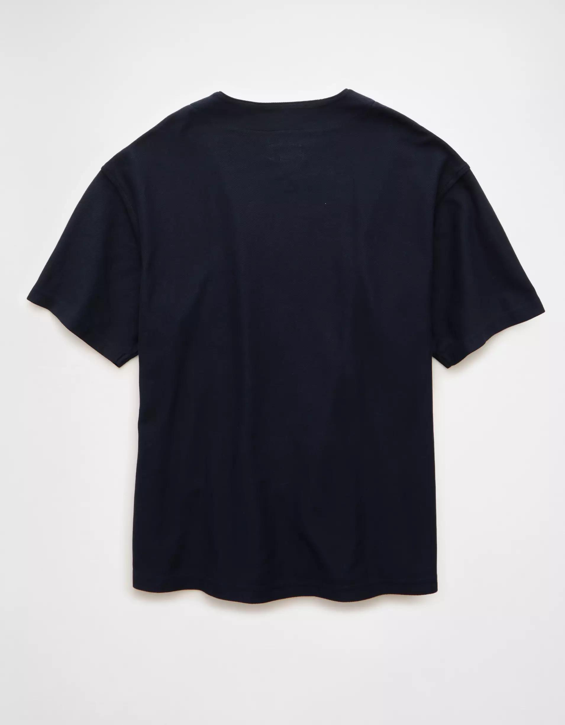 AE Button-Up Baseball T-Shirt Product Image