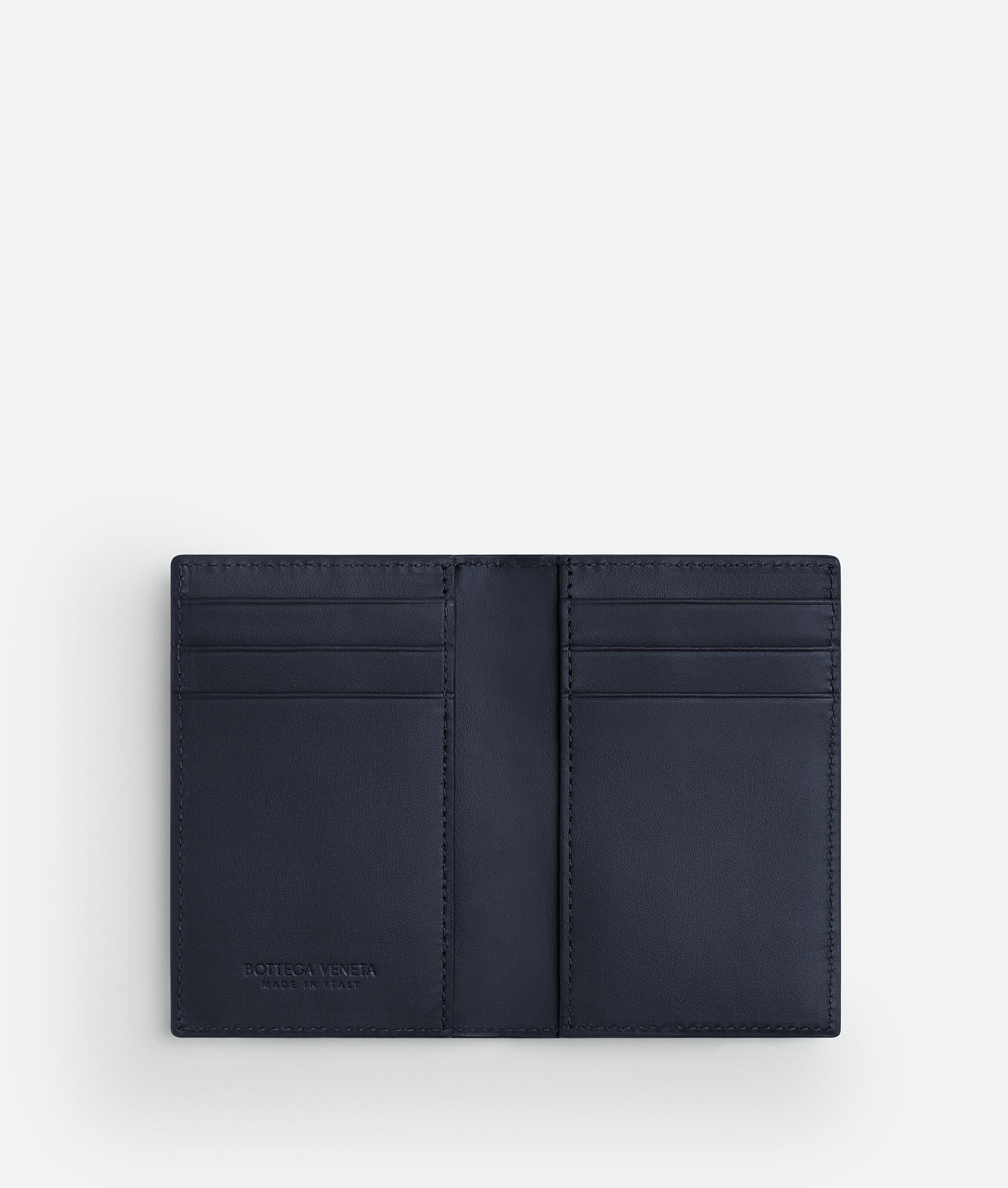 BOTTEGA VENETA Intrecciato Flap Card Case In Dark Green Product Image