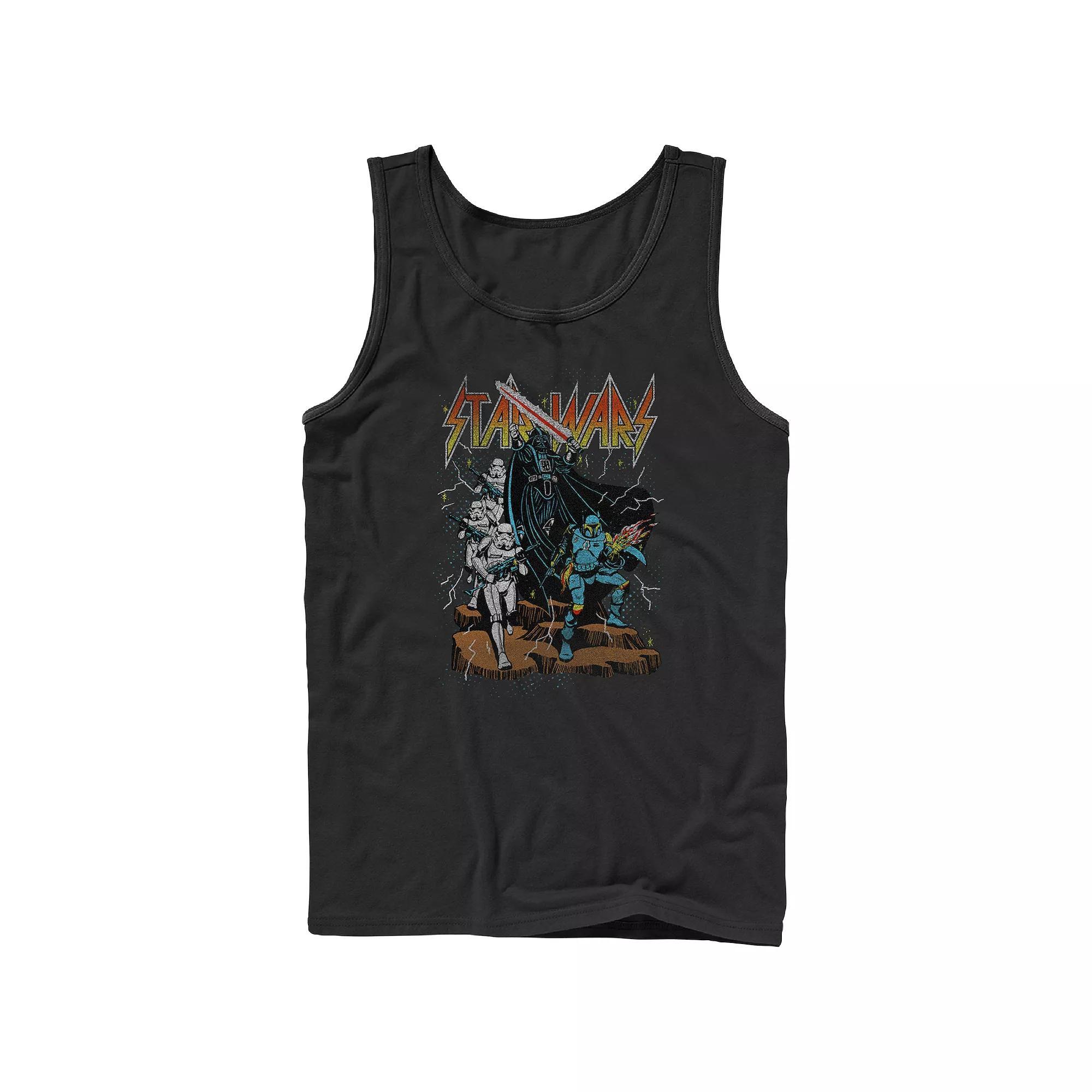 Men's Shark Galaxy Graphic Tank, Size: XL, Black Product Image