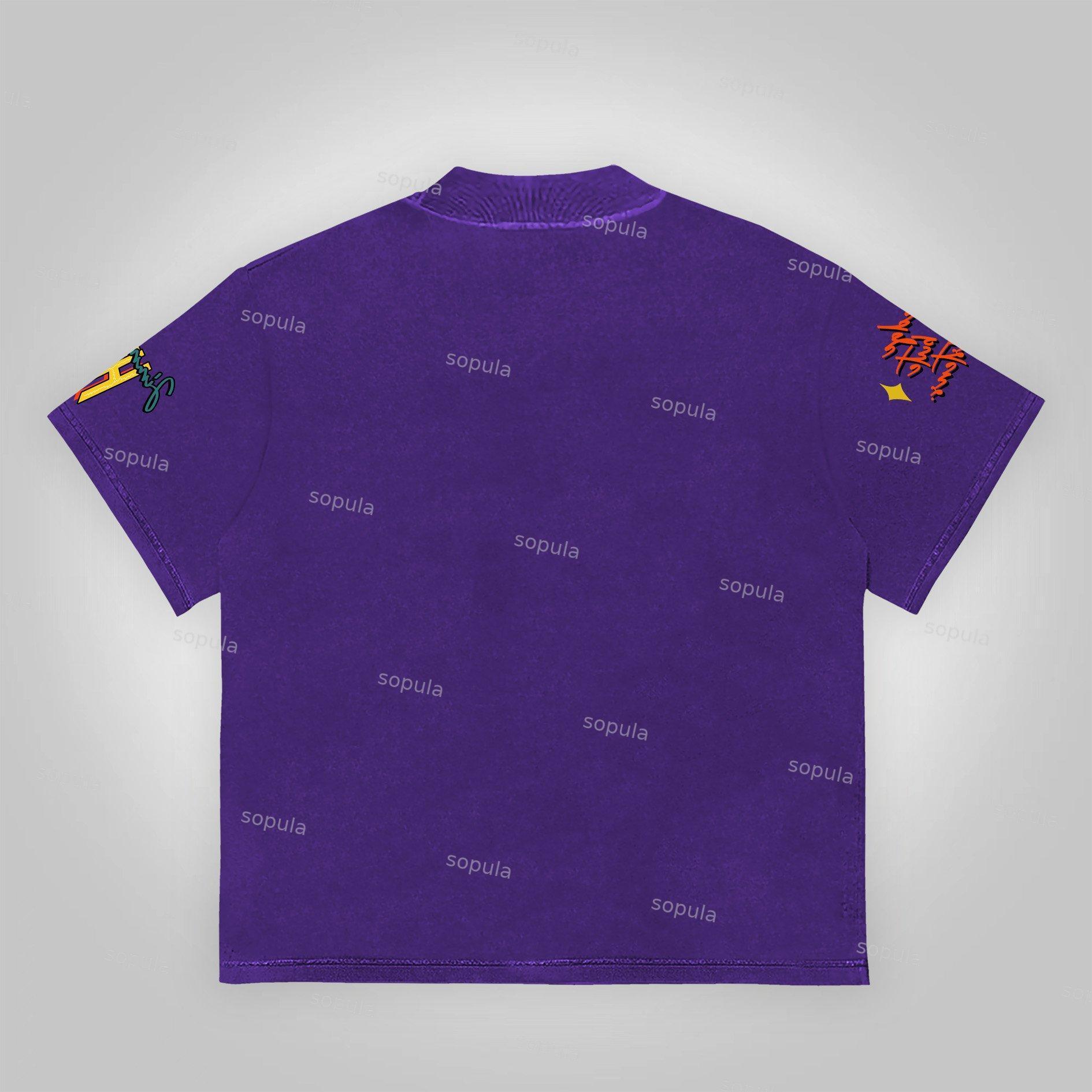 Hendrix Fashion Guitarist Graphic Cotton T-Shirt Product Image