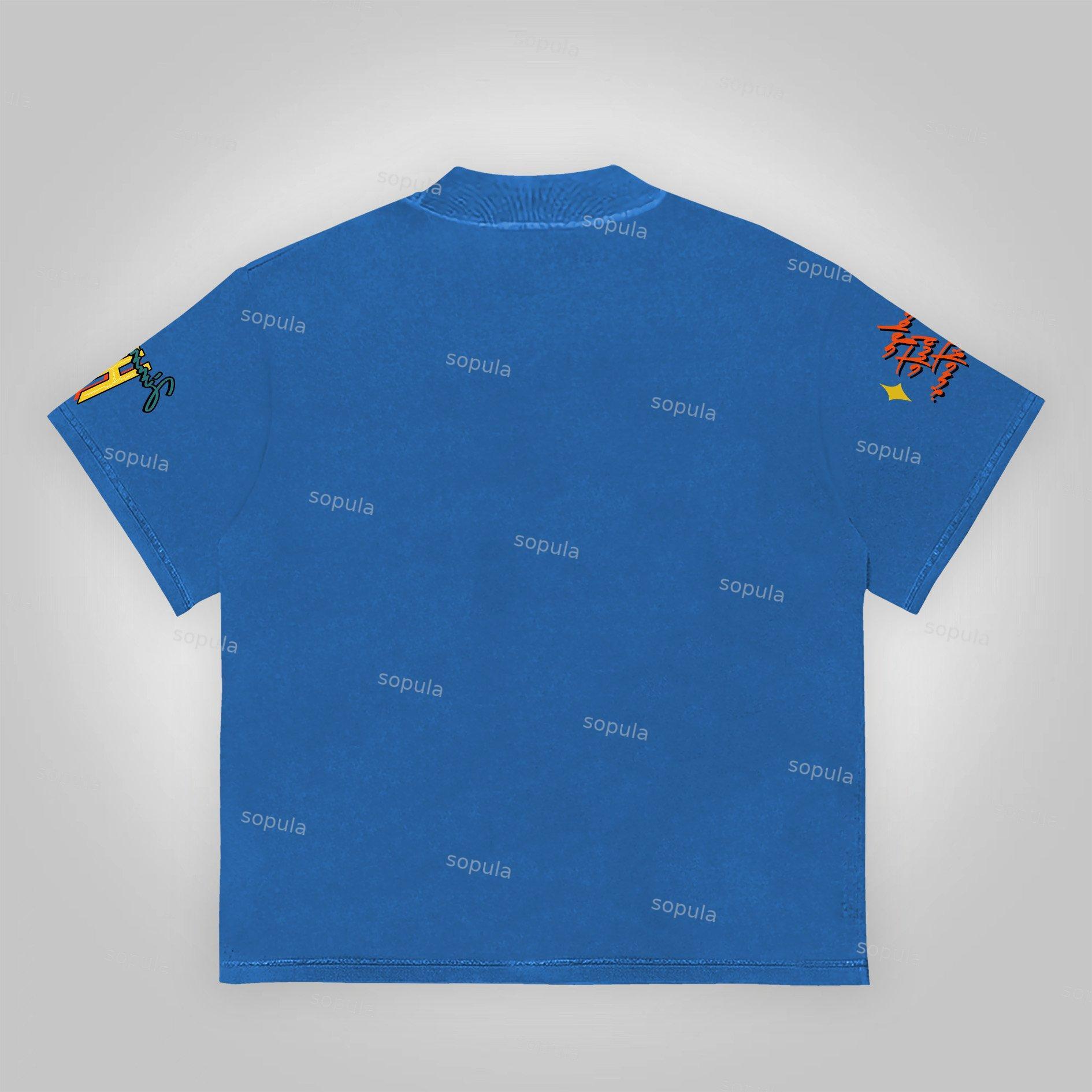 Sopula Stay Raw Stay Real Cross Dirty Braid Character Graphics Cotton T-Shirt Product Image