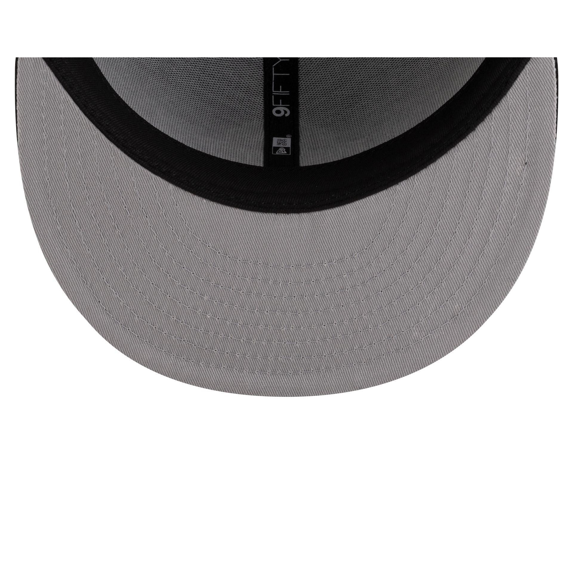 Ohio State Buckeyes Black & White 9FIFTY Snapback Hat Male Product Image