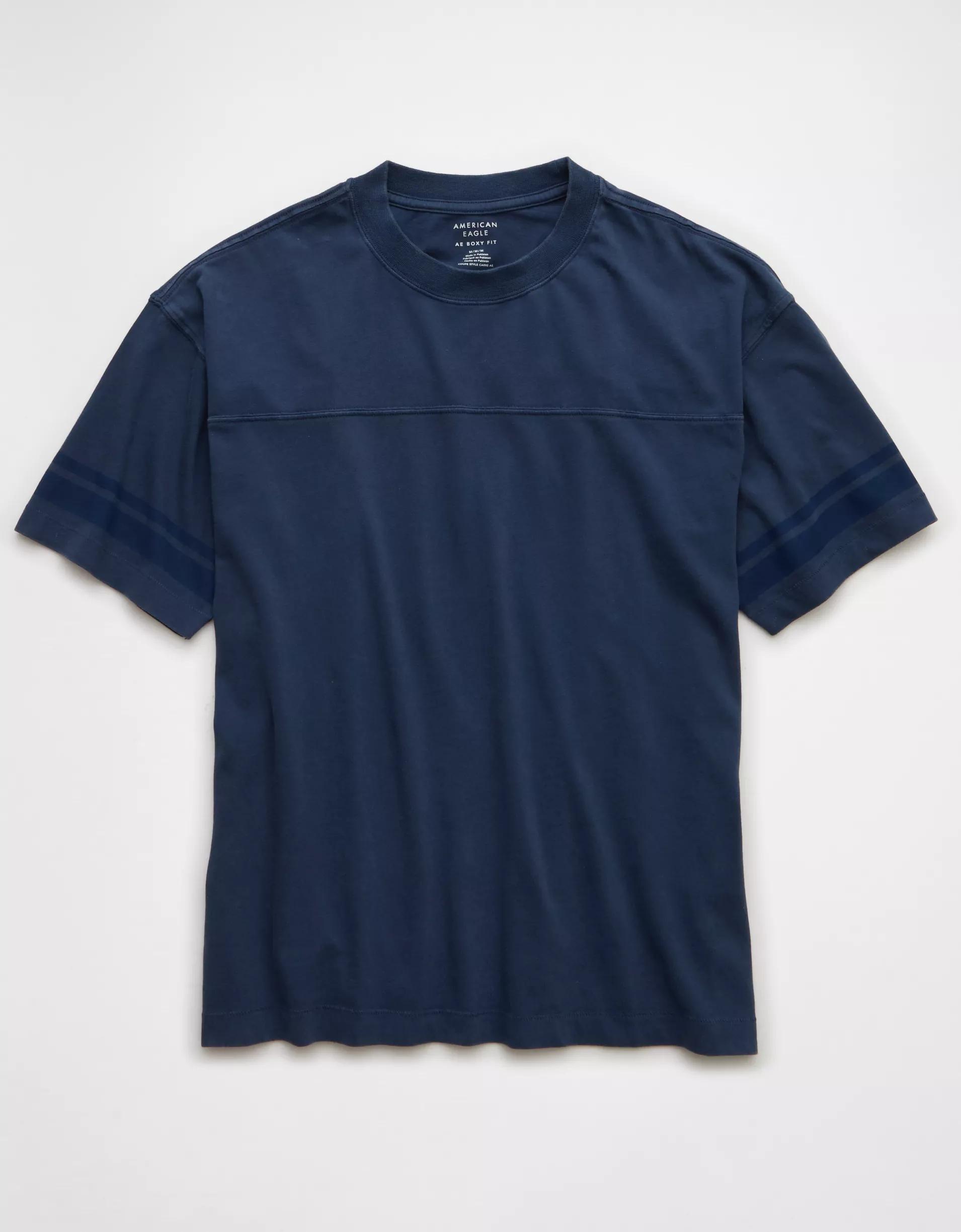 AE Boxy Sueded Football T-Shirt Product Image