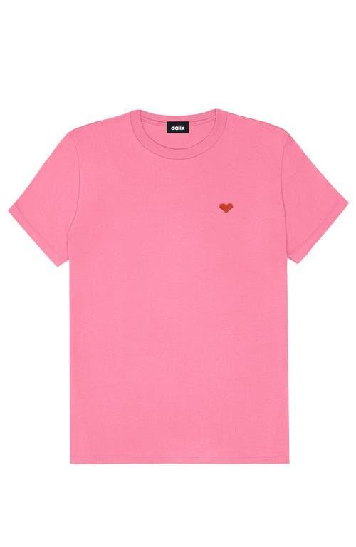 Dalix Be Kind Womens Relaxed Tee in Charity Pink at Nordstrom, Size Xx-Large Product Image