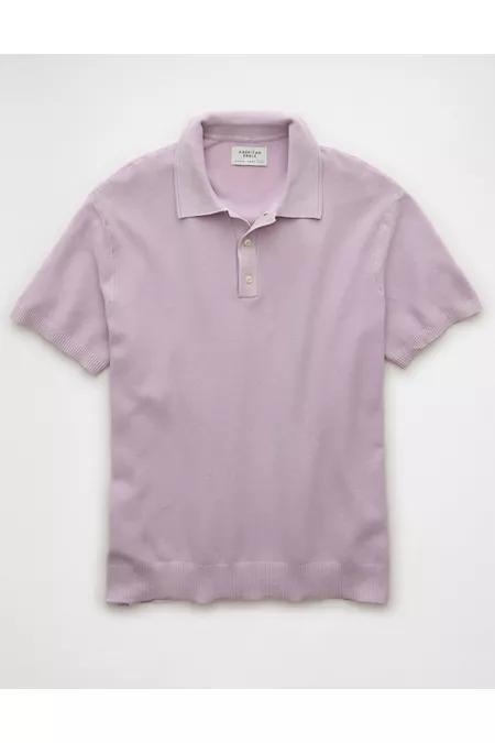 AE Weekend Washed Sweater Polo Shirt Men's Product Image