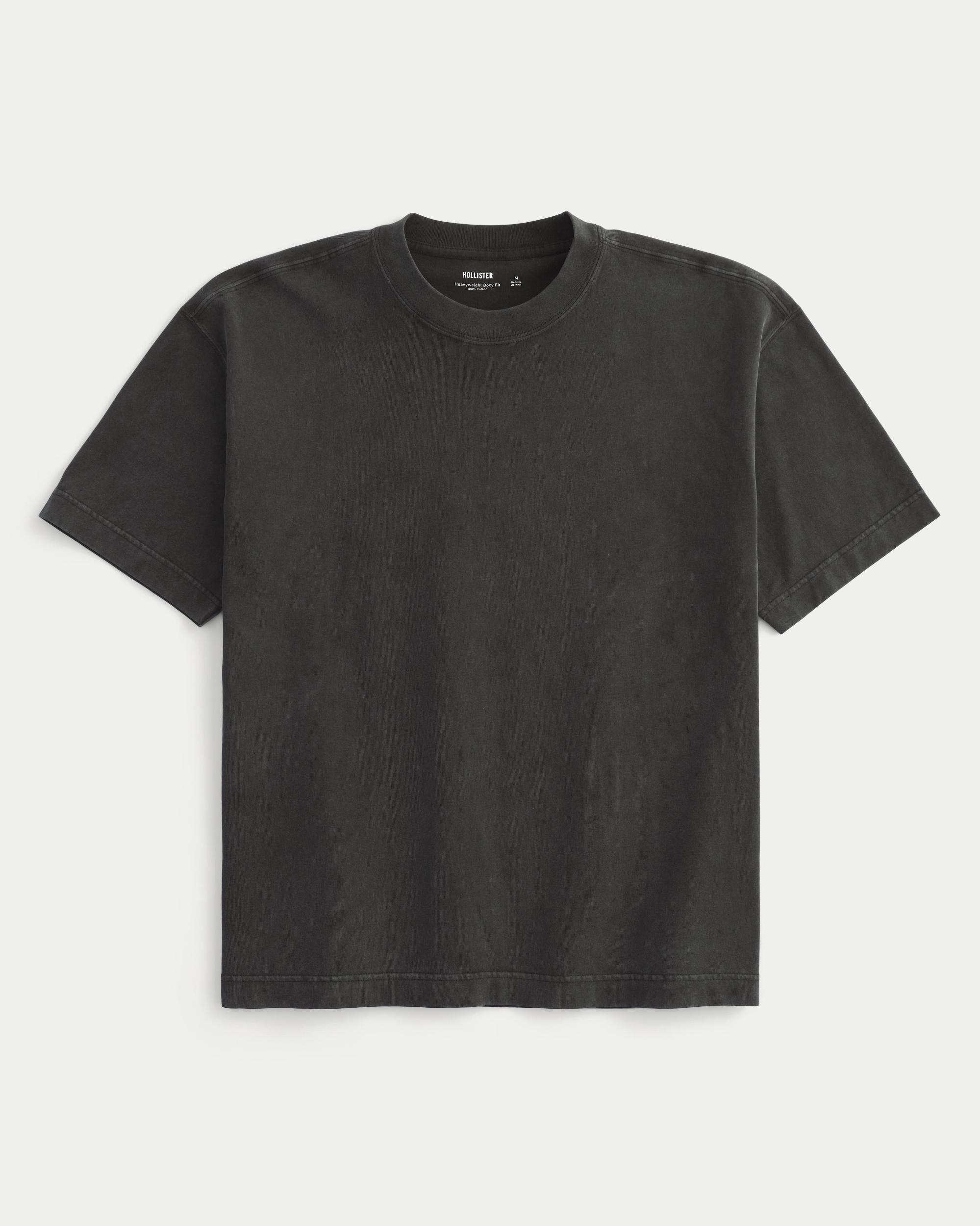 Boxy Heavyweight Camo Crew T-Shirt Product Image