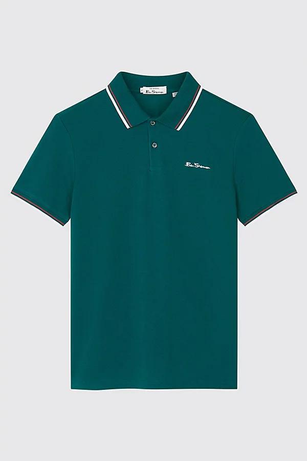 Ben Sherman Signature Cotton Pique Polo Shirt Top Mens at Urban Outfitters Product Image