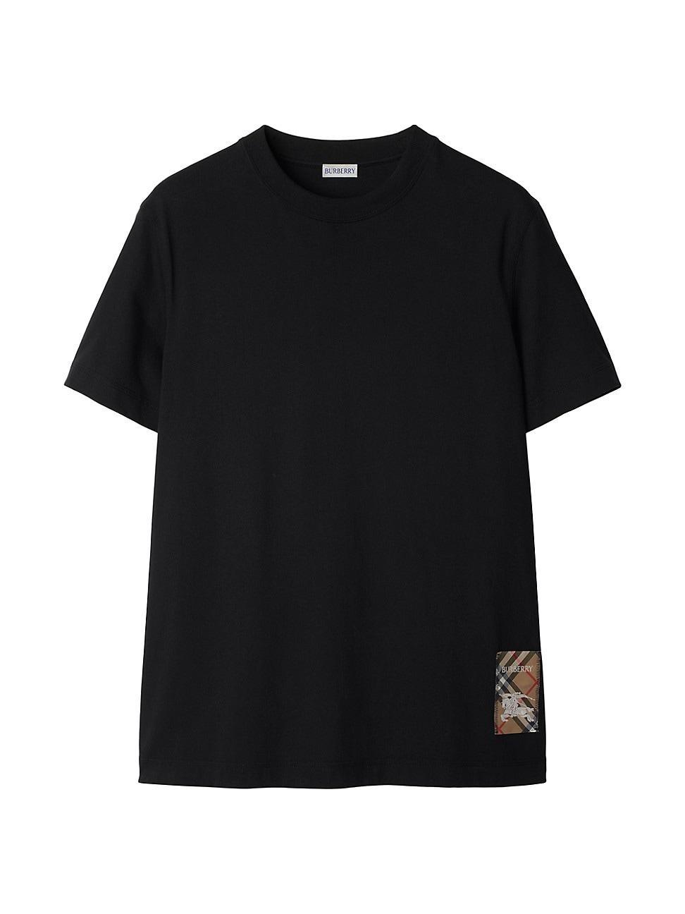 Mens Check Label T-Shirt Product Image