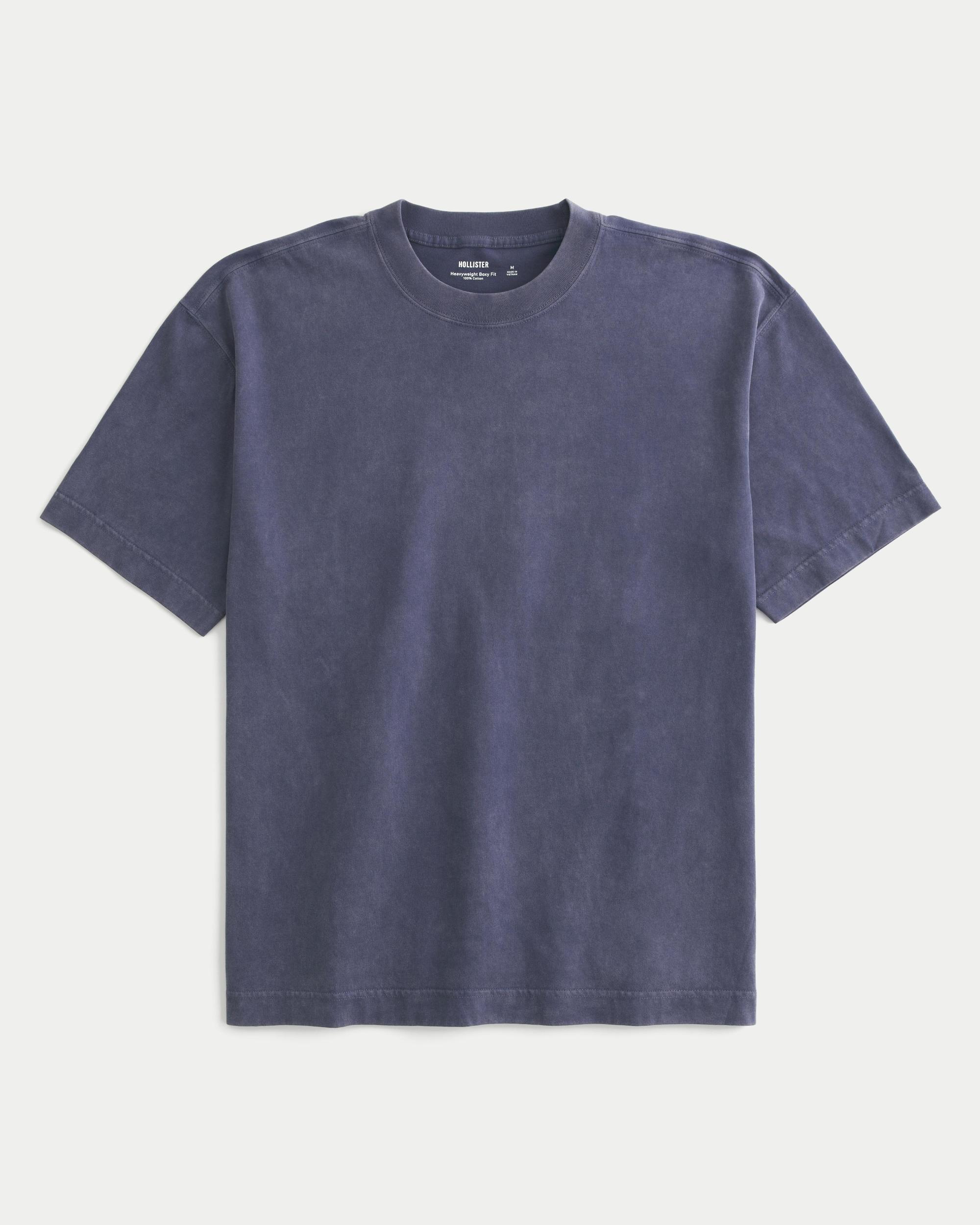 Boxy Heavyweight Washed Crew T-Shirt Product Image
