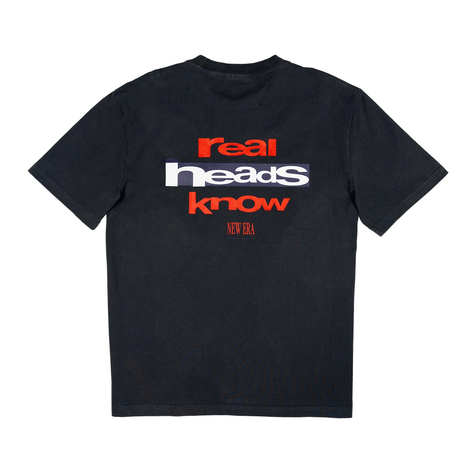 New Era Branded Real Heads Black T-Shirt Male Product Image