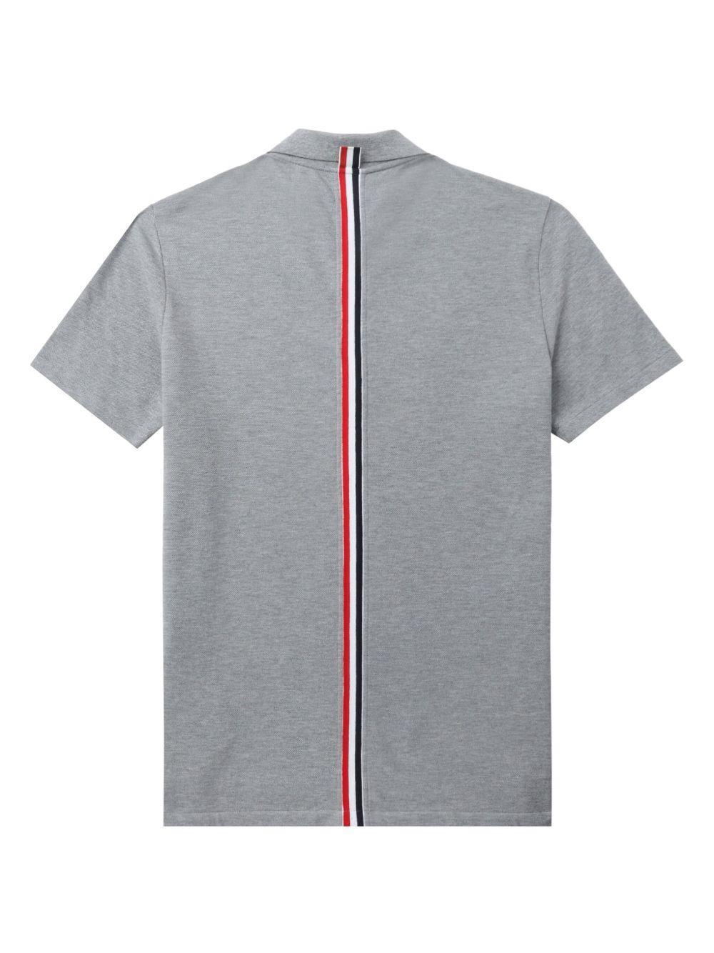 Center-Back Stripe Piqué polo top Product Image