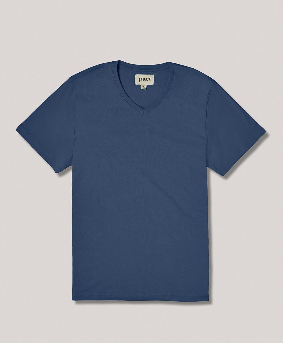 Mens Softspun V-Neck Tee L Product Image