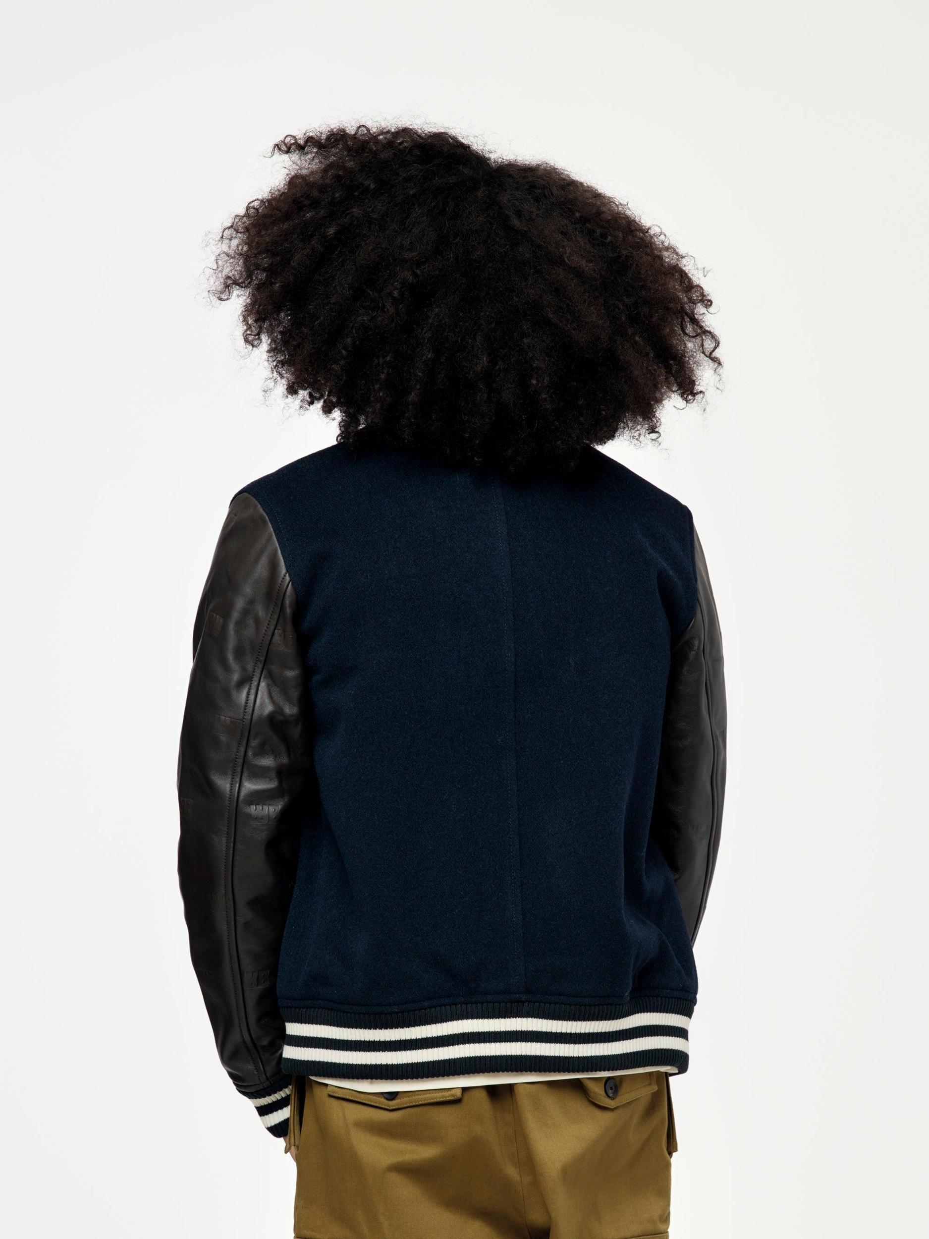 Prince Varsity Jacket (Brown/Navy) Product Image