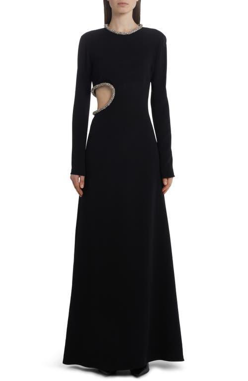 Womens Embellished Side Cut-Out Gown Product Image