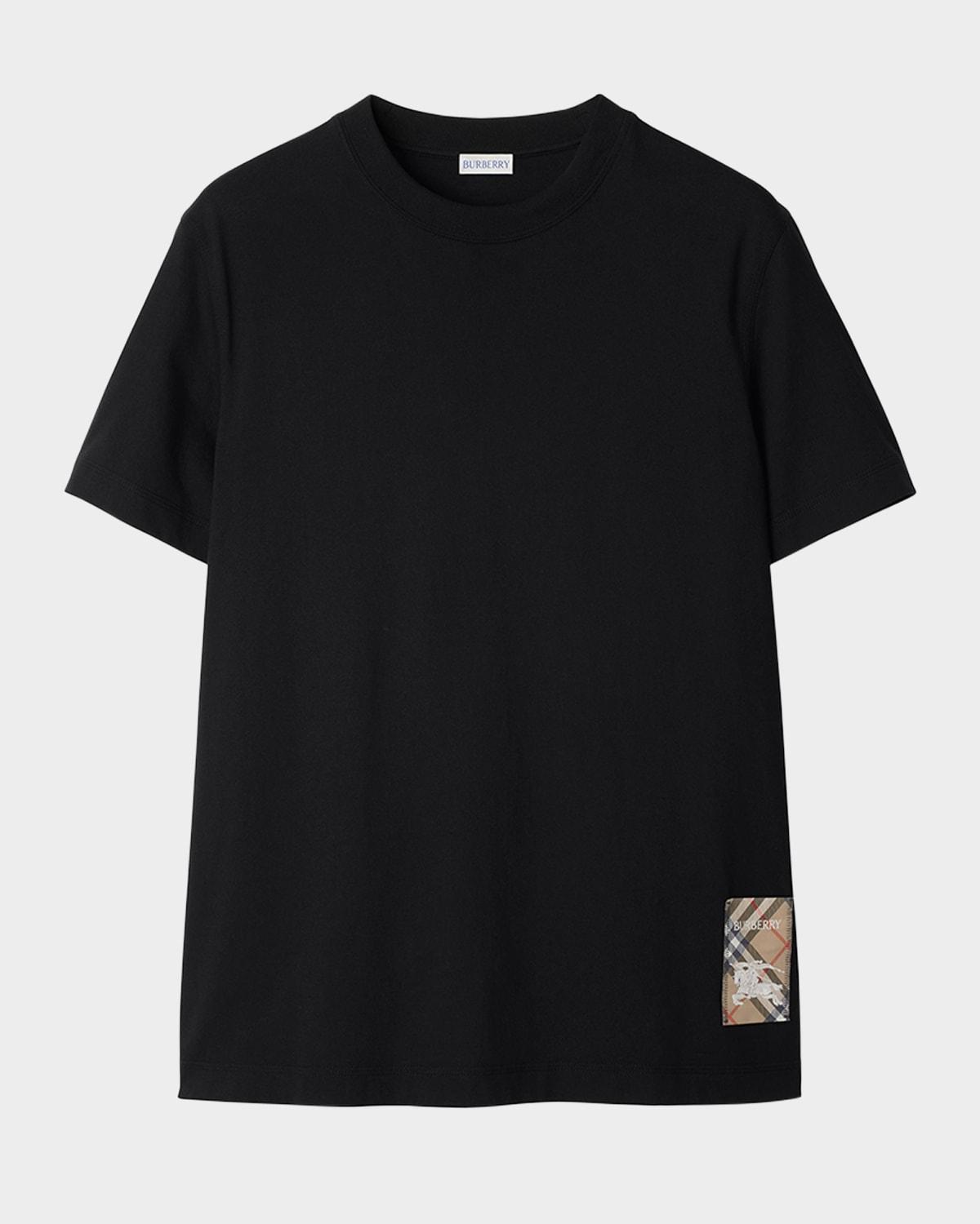 Mens Check Label T-Shirt Product Image