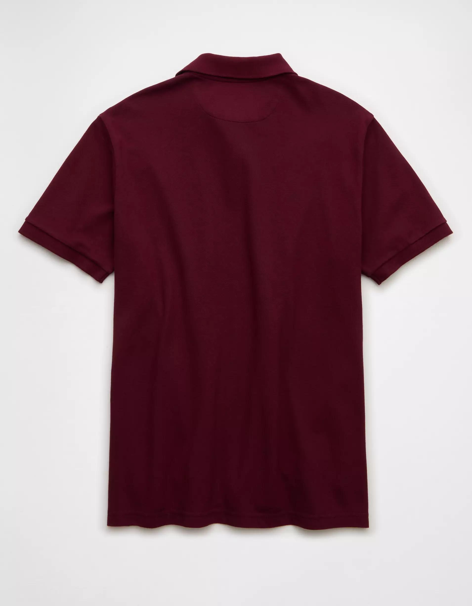 AE Lived-In Stretch Pique Polo Shirt Product Image