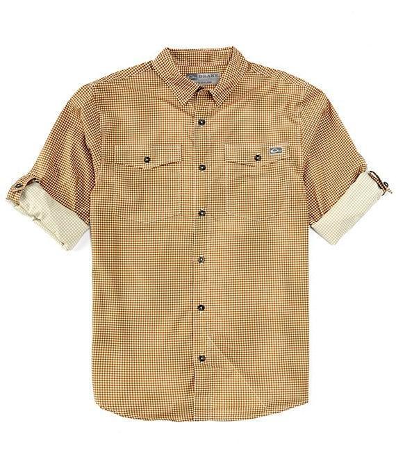 Drake Clothing Co. Performance Stretch Frat Gingham Check Long Sleeve Woven Shirt Product Image