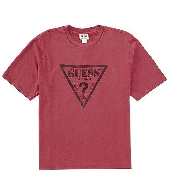 Guess Short Sleeve Vintage Triangle Graphic T-Shirt Product Image