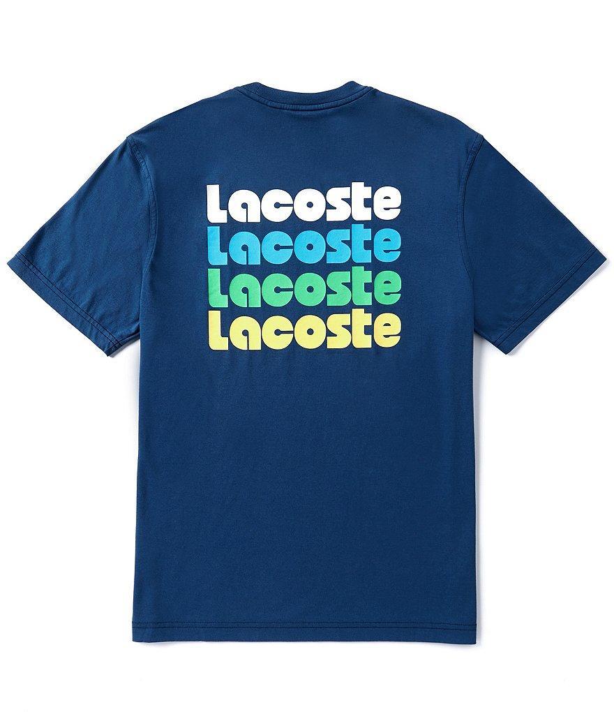 Lacoste Word Print Short Sleeve T-Shirt Product Image
