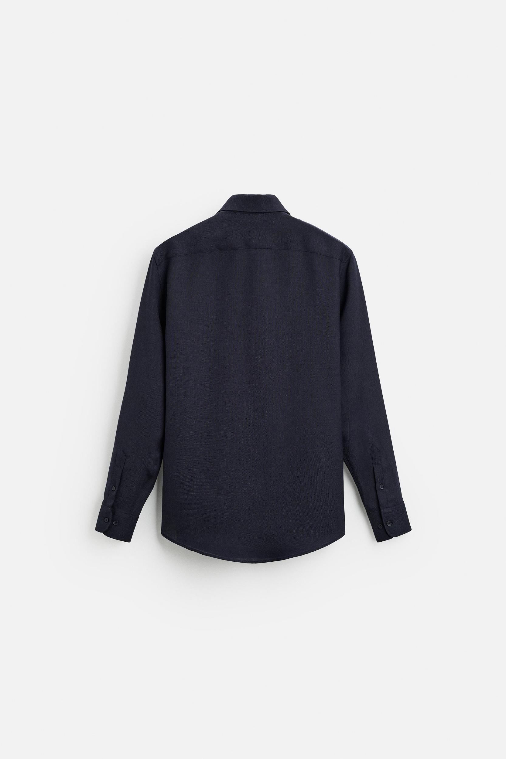 SLIM FIT WOOL BLEND SHIRT Product Image