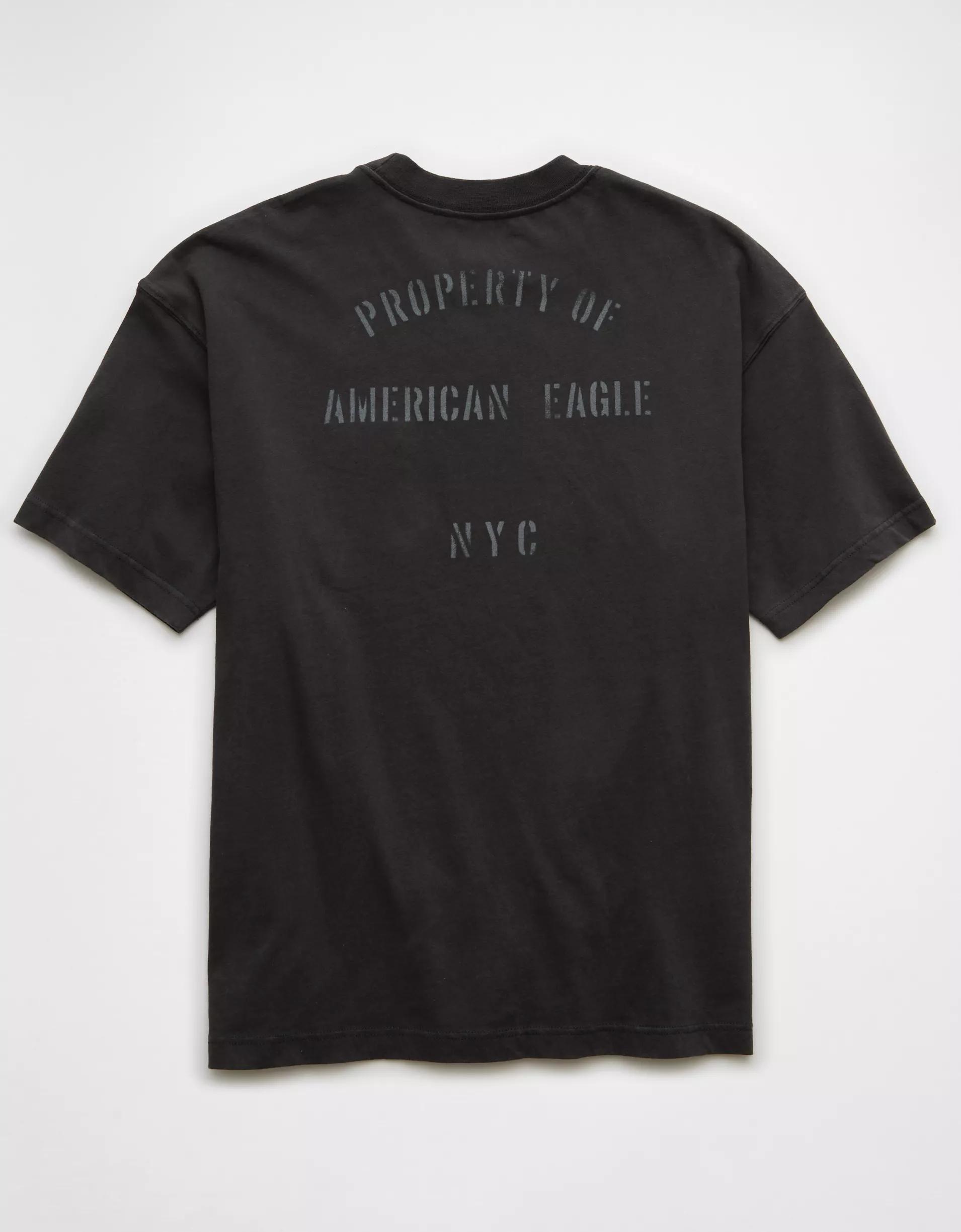 AE Boxy Logo Graphic Pocket T-Shirt Product Image