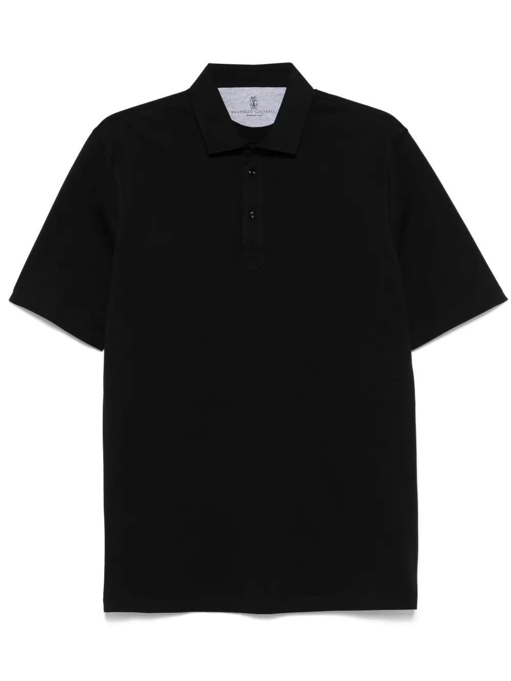 BRUNELLO CUCINELLI Polo Shirt In Black   Product Image
