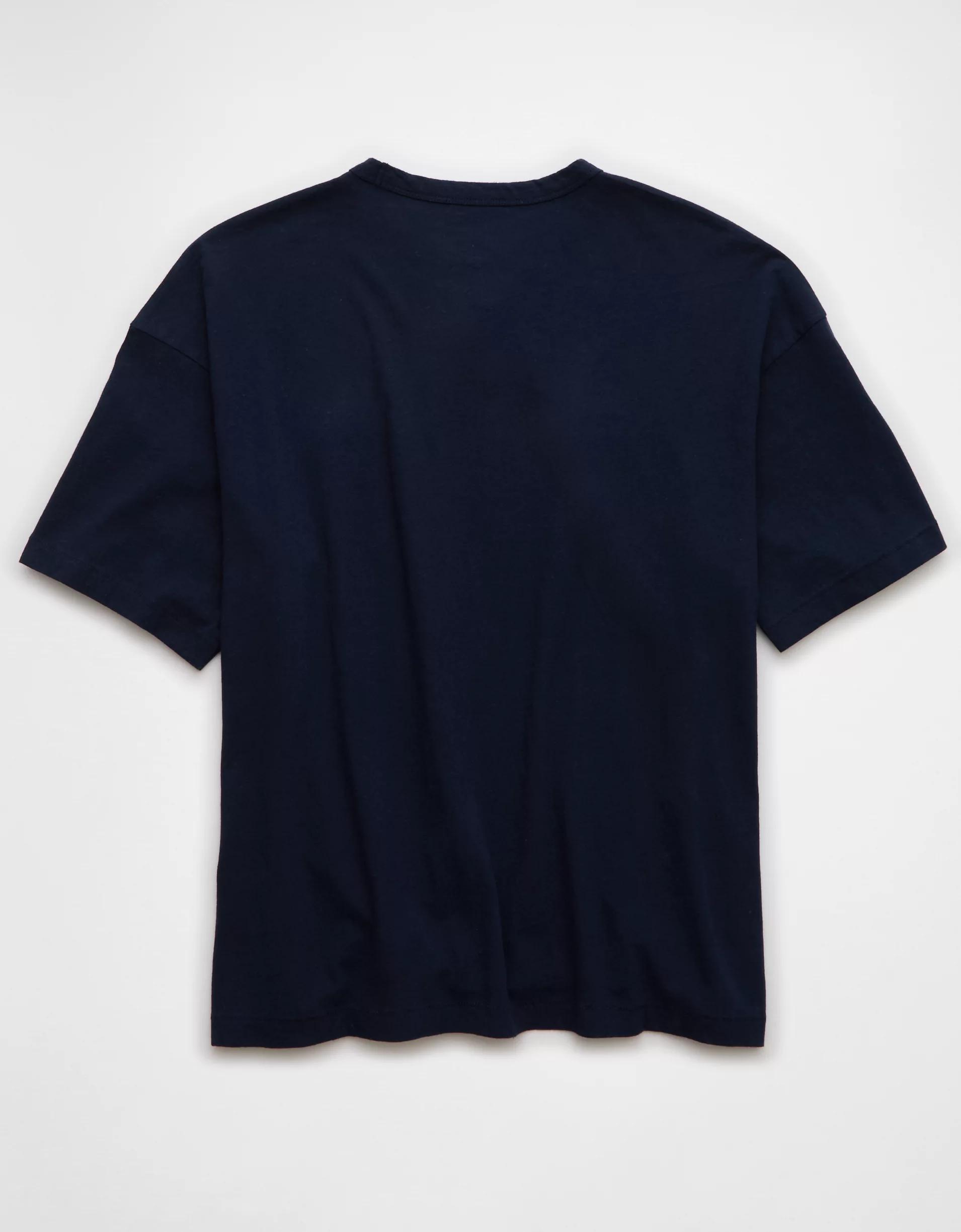 AE Boxy Linen-Blend T-Shirt Product Image