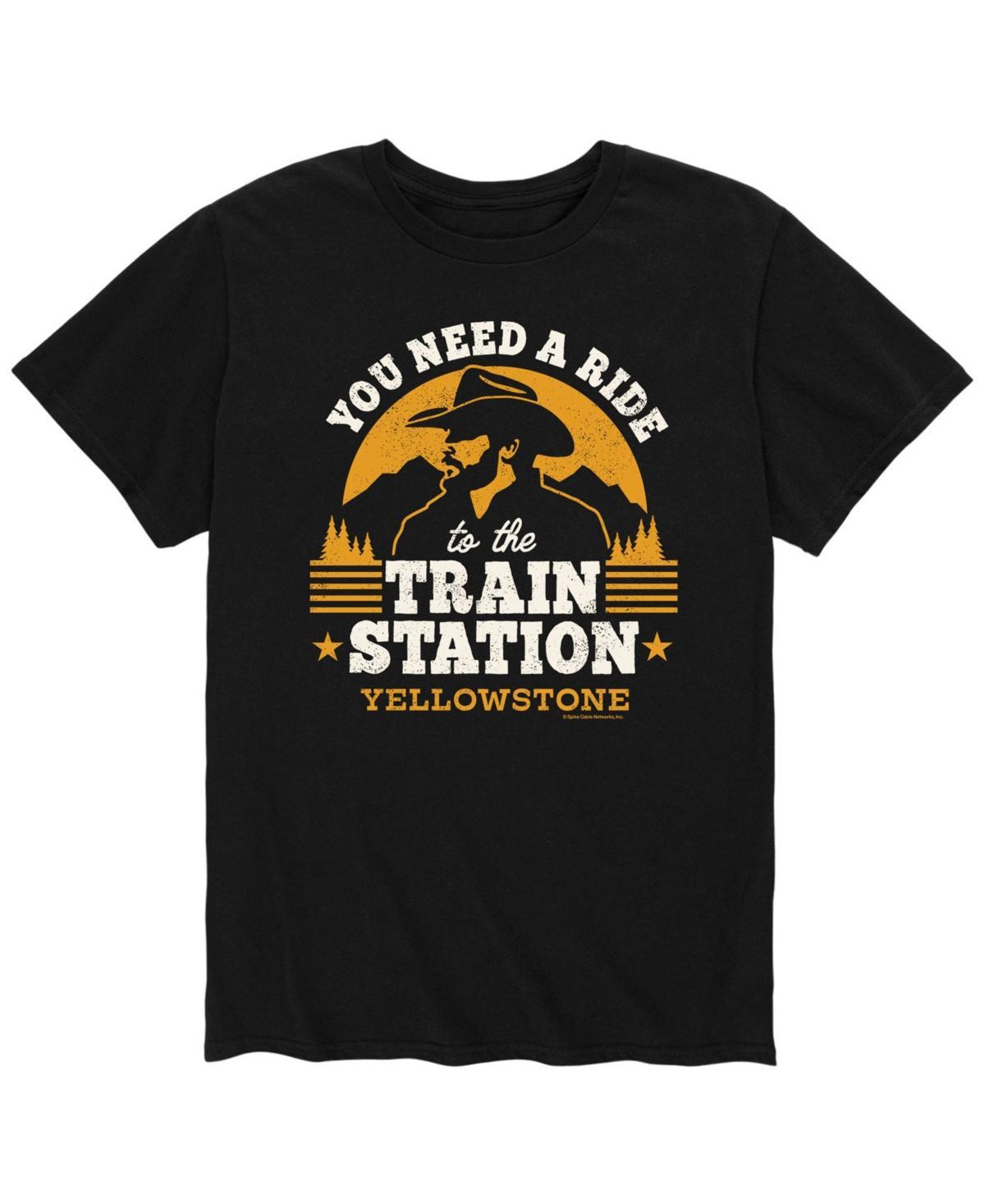 Mens Yellowstone Train Station Tee Product Image