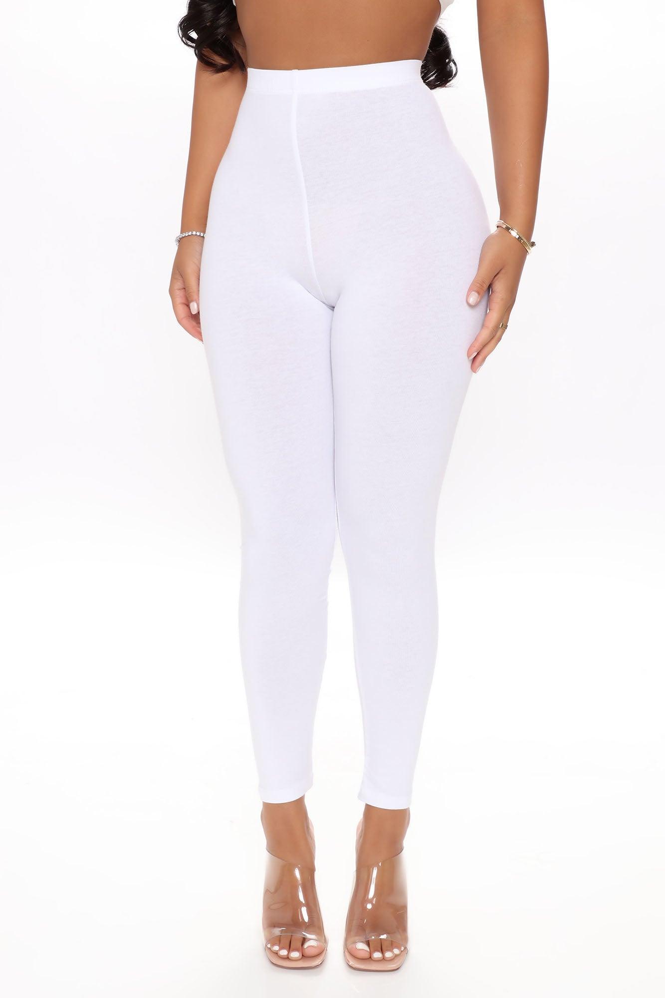 Lean On Me Leggings - White Product Image