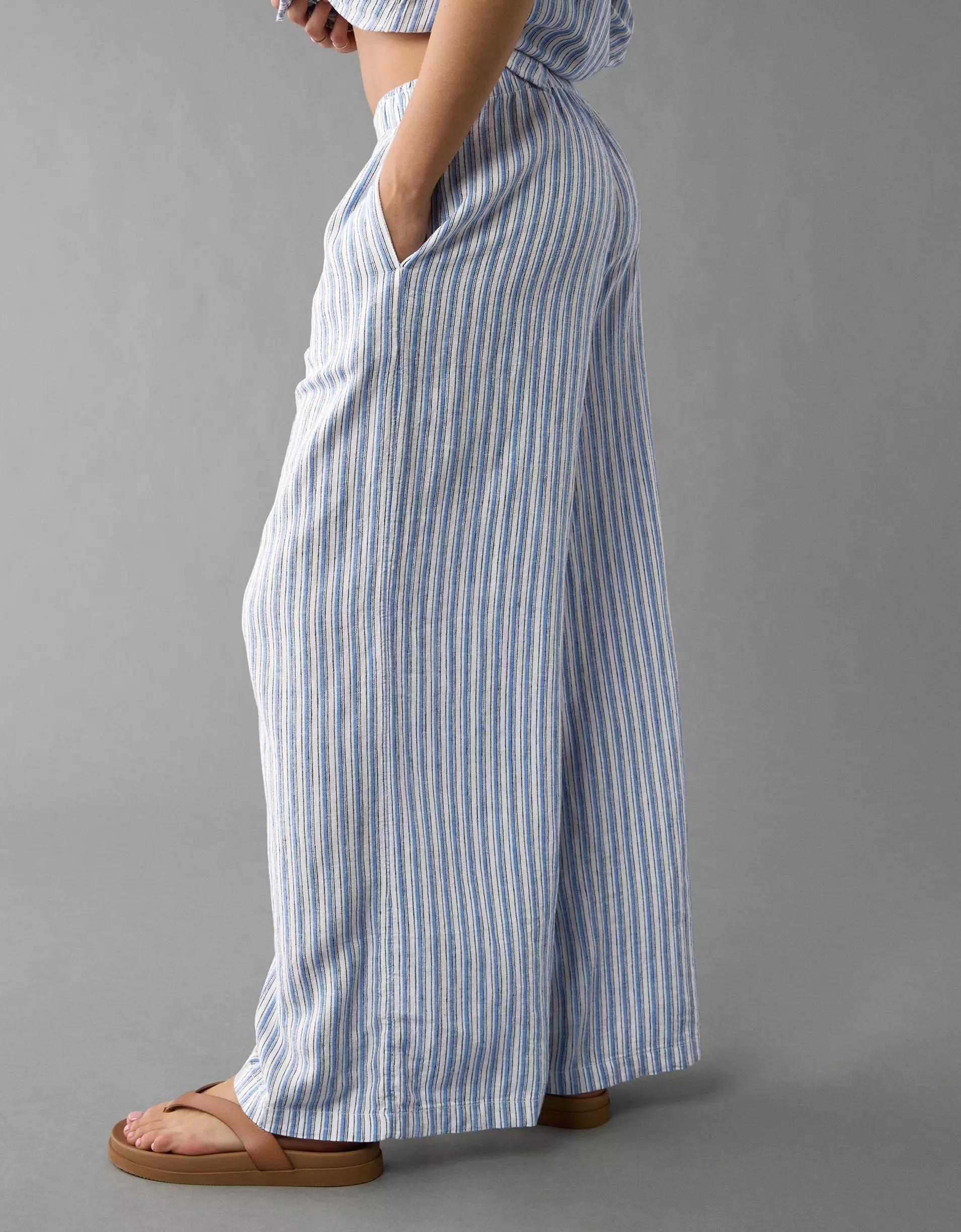 AE Weekend Vibes Linen-Blend Pull-On Pant Product Image