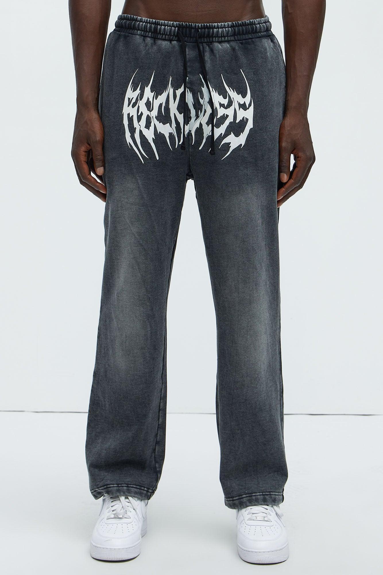 Reckless Straight Sweatpants - Black Product Image