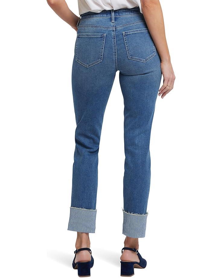 Slim Bootcut Ankle Jeans in Optic White Product Image