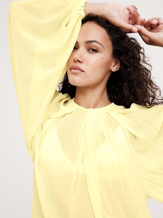 Chiffon Twist-Neck Top Product Image