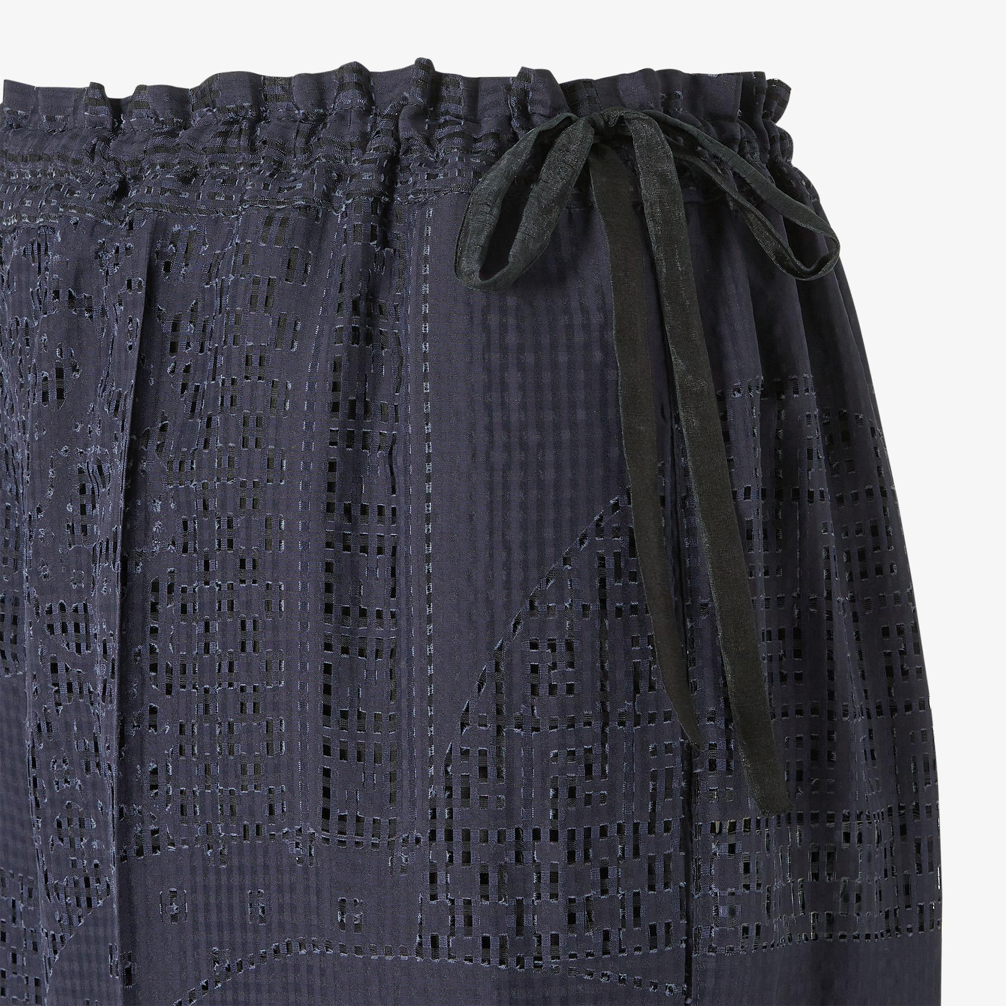 PantsBlue viscose and silk burnout pants Product Image