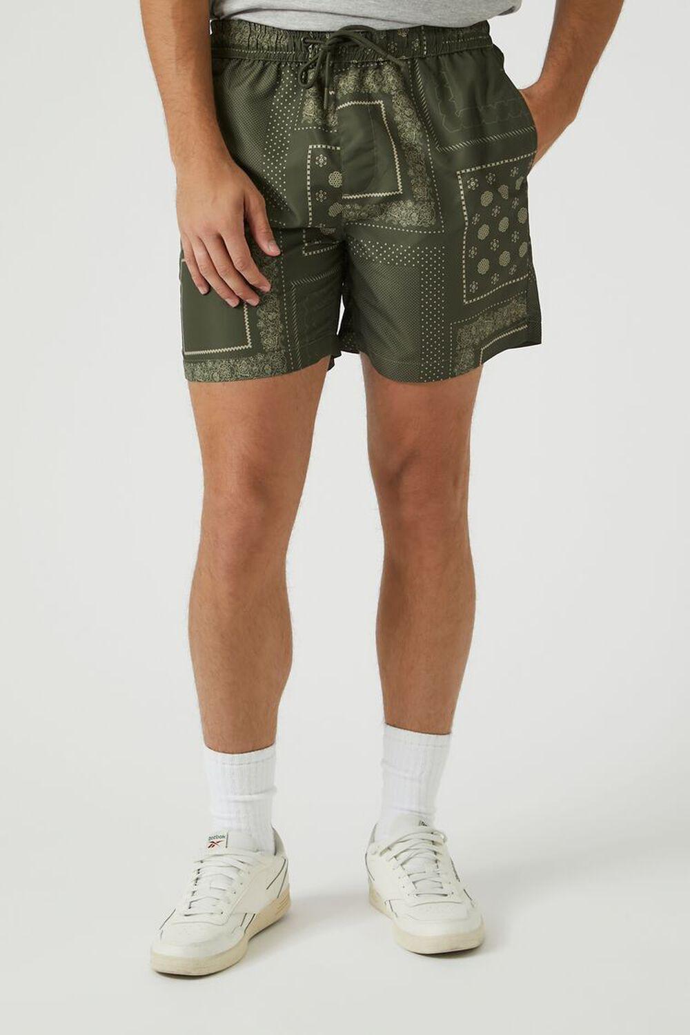 Paisley Print Swim Trunks | Forever 21 Product Image