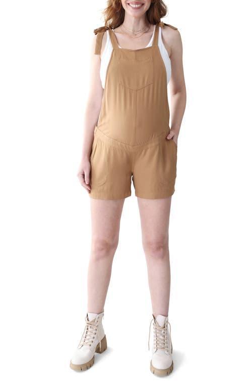 Womens Maternity Woven Shortall Product Image