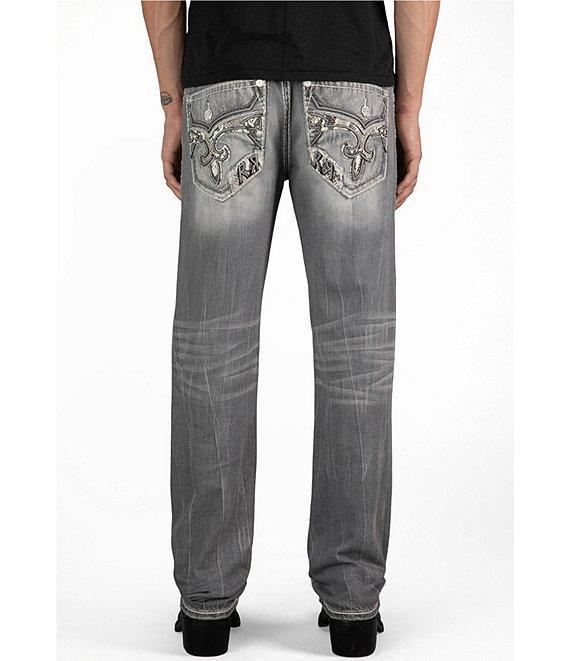Rock Revival Danielle Straight Leg Distressed Jeans Product Image