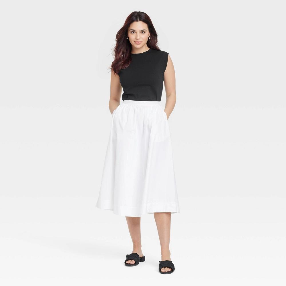 Women's Extended Short Sleeve T-Shirt - A New Day™ Black XS: Cotton Crew Neck Pullover, Midweight Jersey Product Image