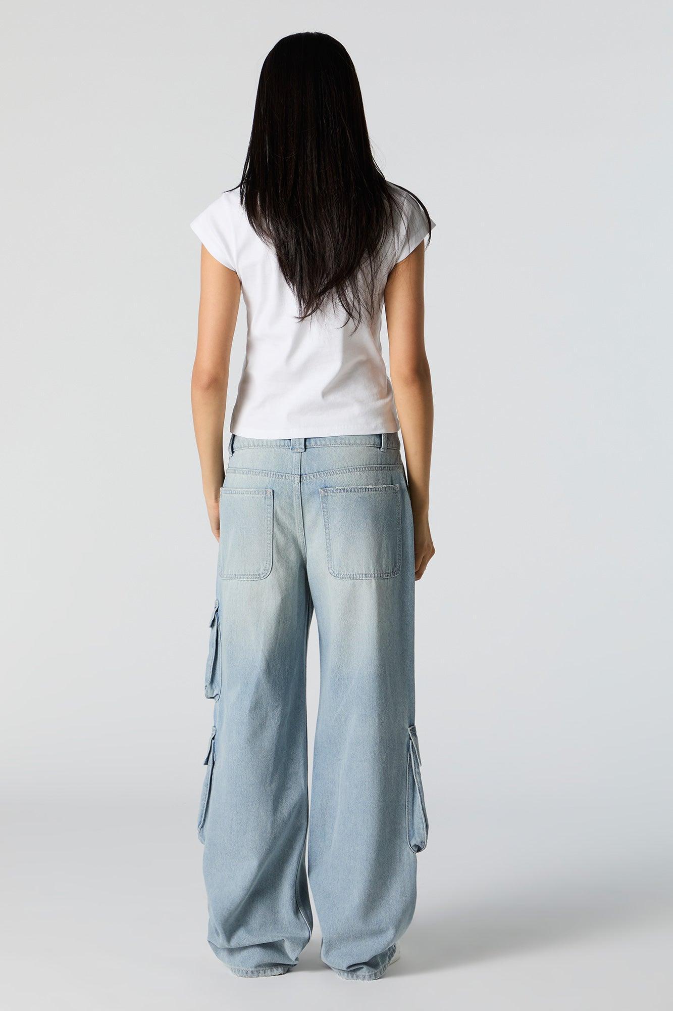 Mid Rise Cargo Jean Female Product Image