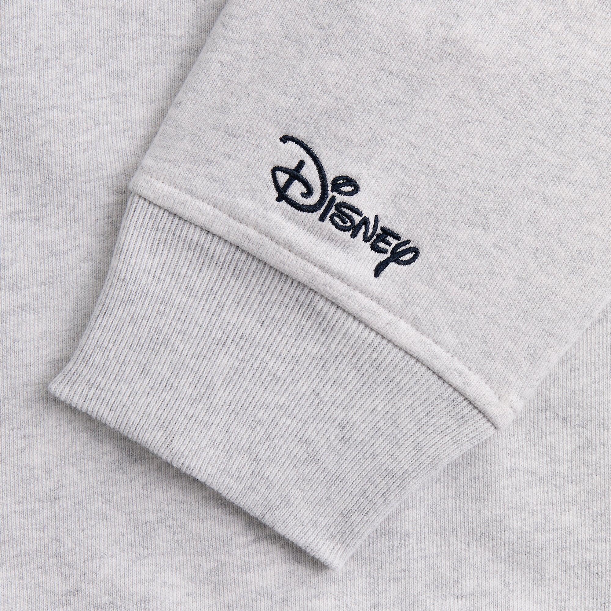 Disney | Kith for Donald Duck Quarter Zip Fleece Wyona Sweatshirt - Light Heather Grey Male Product Image