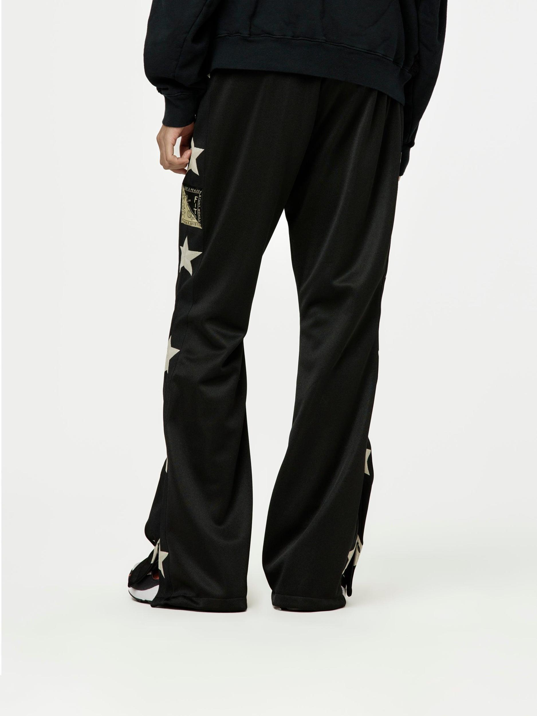 Smooth Jersey Stantman&woman Baggy Track Pants (Black) Product Image