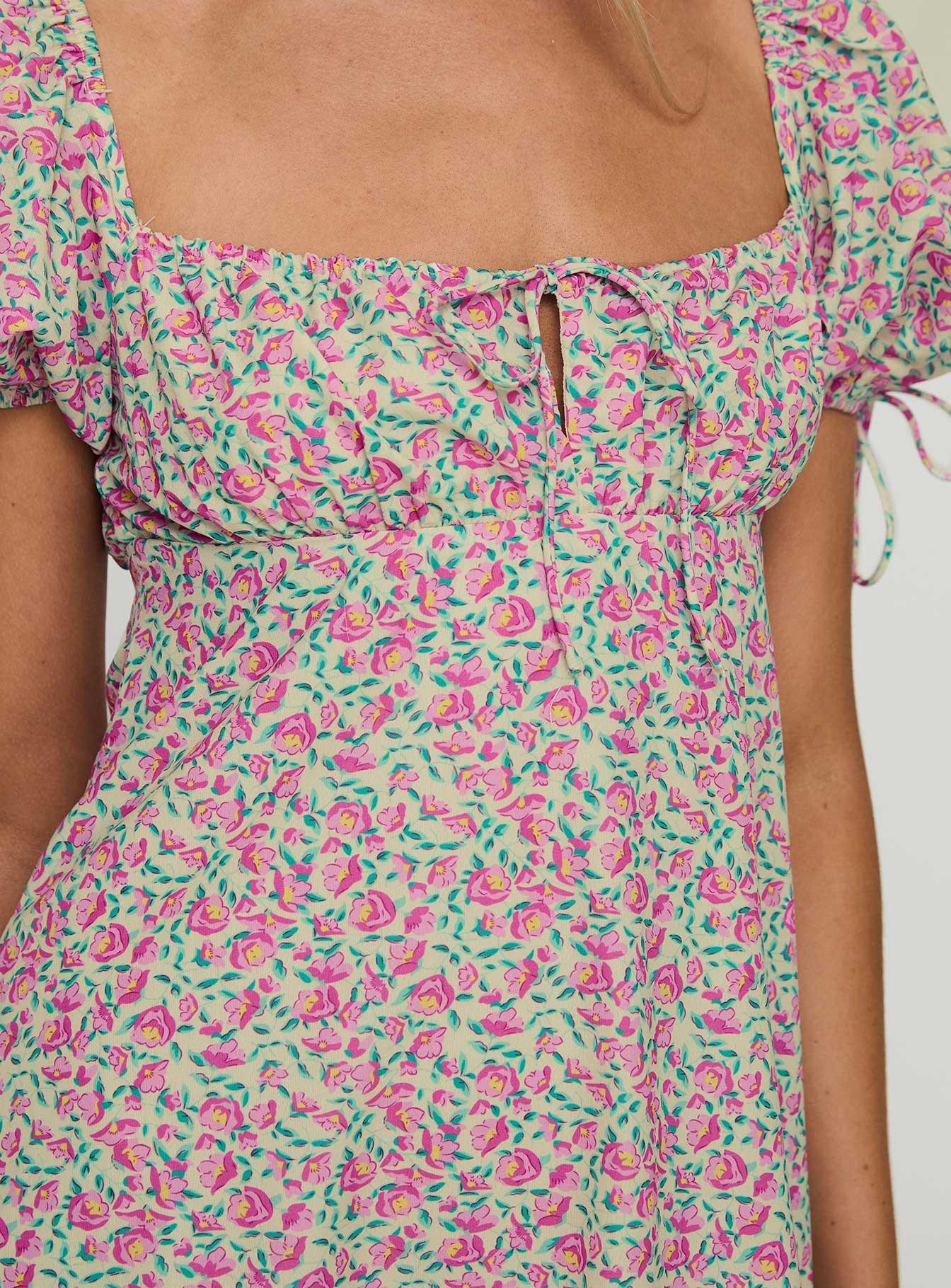 Larsson Mini Dress Pink Floral Product Image
