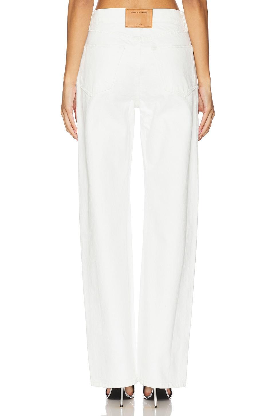 Ez - Mid Rise Relaxed Straight Vintage White Alexander Wang Product Image