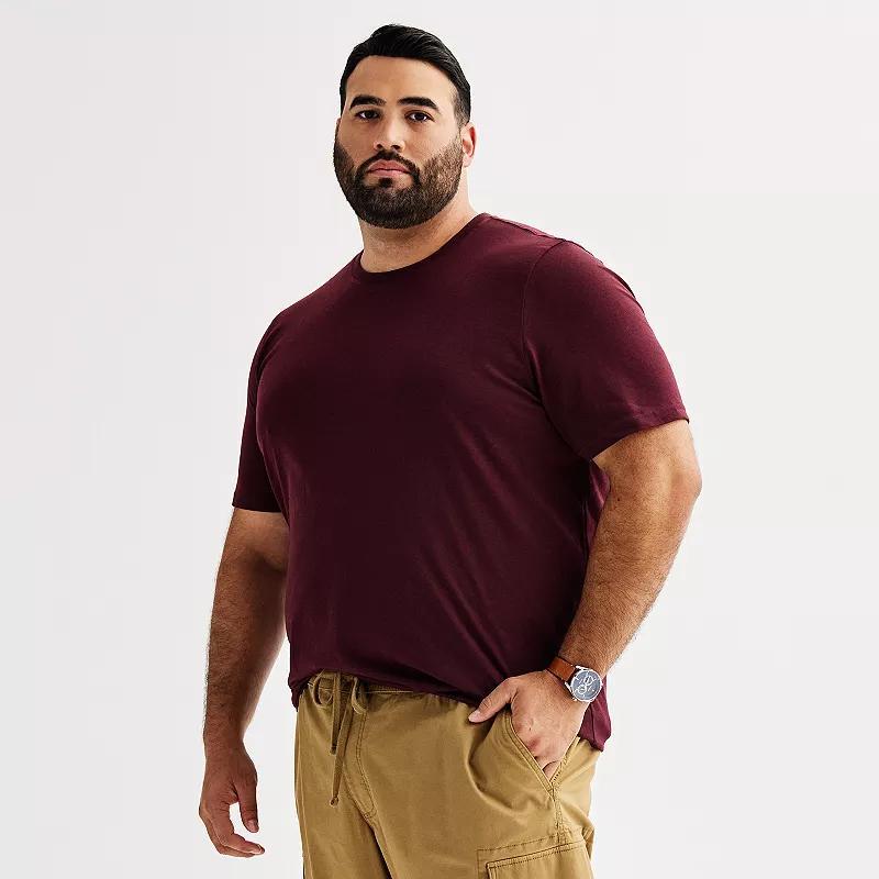 Big & Tall Sonoma Goods For Life® Short Sleeve Crewneck T-Shirt, Men's, Size: 5XB, Dark Brown Product Image