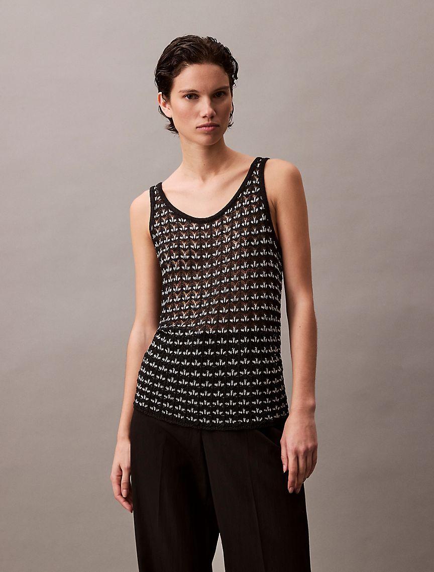 Jacquard Textured Tank Product Image
